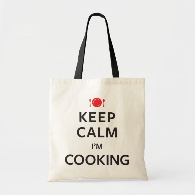 Keep Calm I'm Cooking Tote Bag (Front)