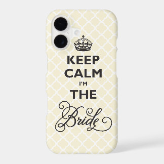 Keep Calm I'm The Bride Stylish Chic Quatrefoil