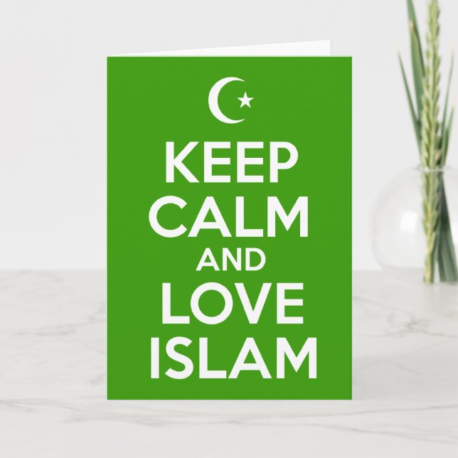 Keep Calm Islamic Card (Front)