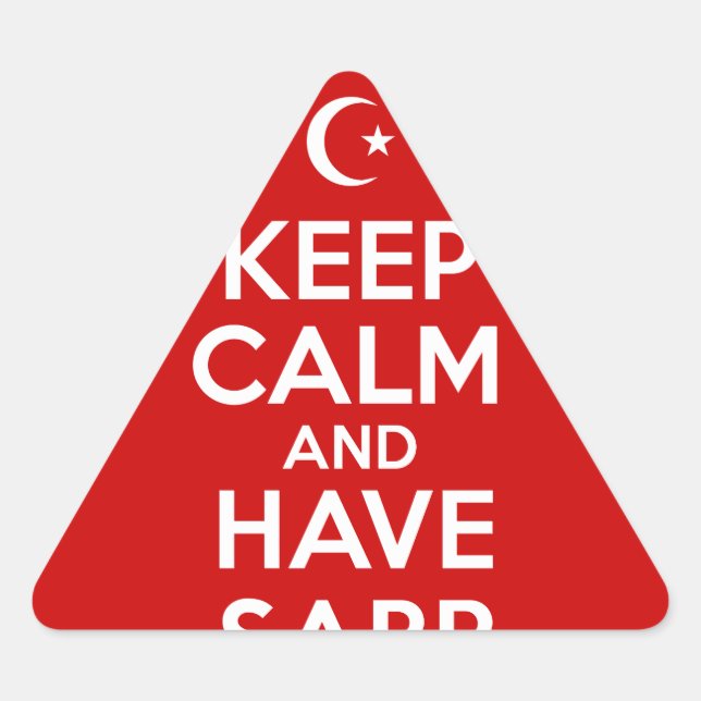 Keep Calm Islamic Triangle Sticker (Front)