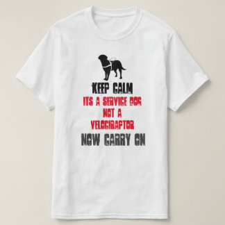 Keep Calm Its A Service Dog T-Shirt