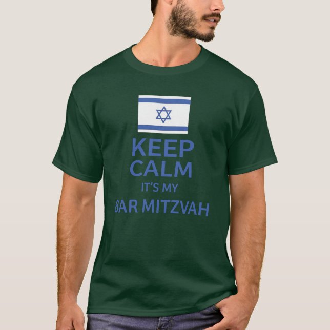 Keep Calm Its My Bar Mitzvah  Funny T-Shirt (Front)
