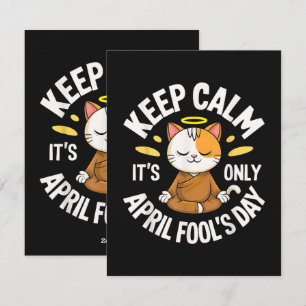 Keep Calm it's only April Fool's Day Holiday Card