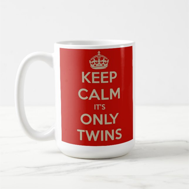 Keep Calm It's Only Twins Mug (Left)