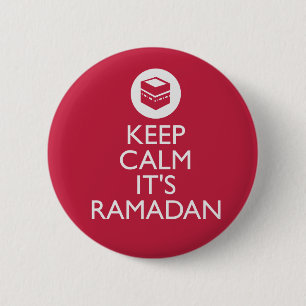 keep calm its ramadan 6 cm round badge