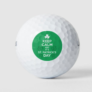 Keep Calm It's St Patricks Day Irish  Golf Balls
