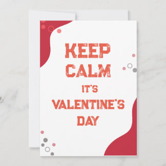 keep calm it's Valentine's Day card