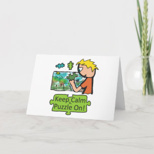 Keep Calm Jigsaw Puzzle Card