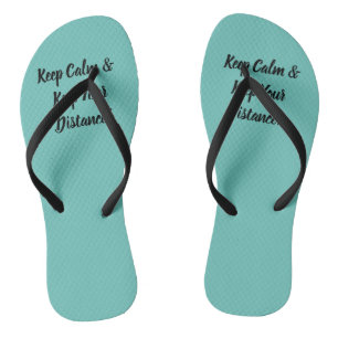 Keep Calm & Keep Your Distance Thongs