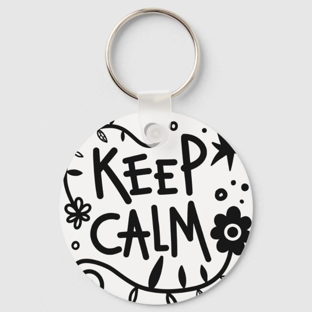Keep calm   key ring (Front)
