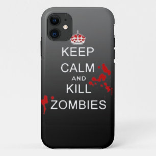 keep calm kill zombie phone case