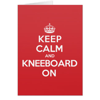 Keep Calm Kneeboard Greeting Note Card