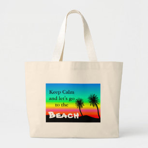 Keep Calm Large Tote Bag