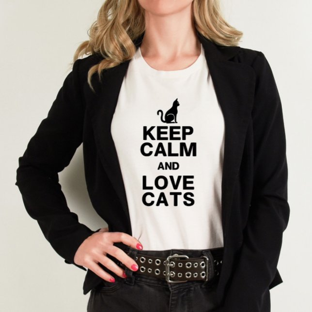 Keep Calm & Love Cats Shirt (Creator Uploaded)