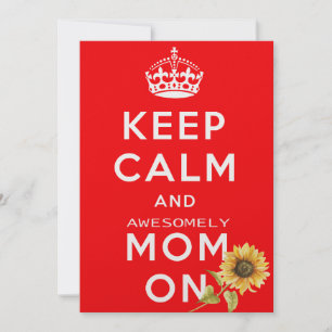 Keep Calm & Love Mum Card - Mother's Day Gift