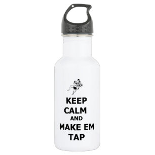 keep calm make em tap 532 ml water bottle