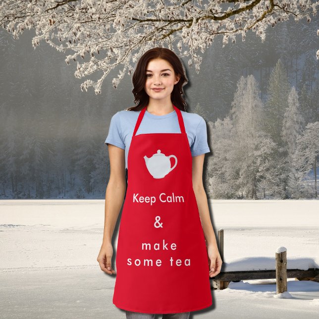Keep  Calm - make tea  Apron (Creator Uploaded)