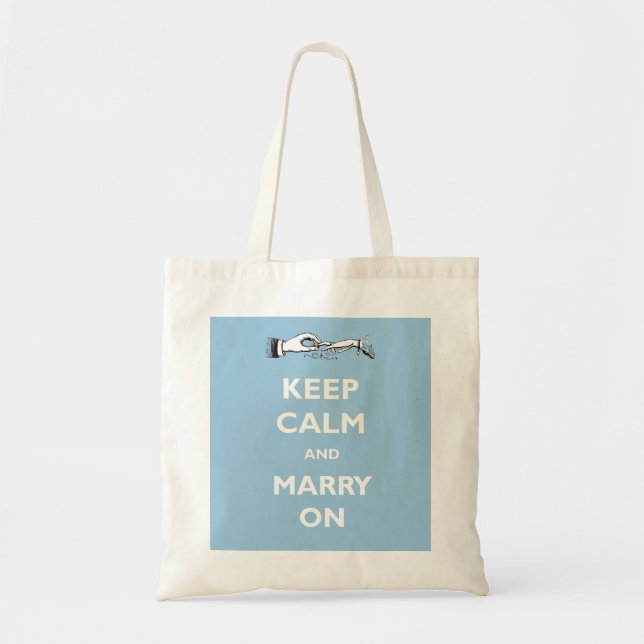 Keep Calm Marry On Tote Bag (Front)