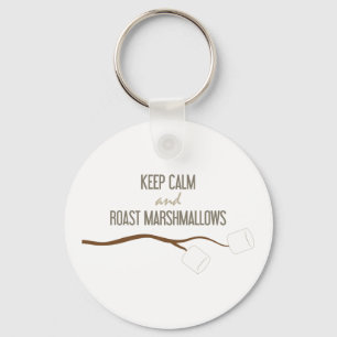 Keep Calm Marshmallows Key Ring
