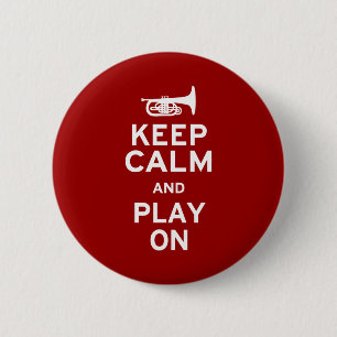Keep Calm Mellophone 6 Cm Round Badge