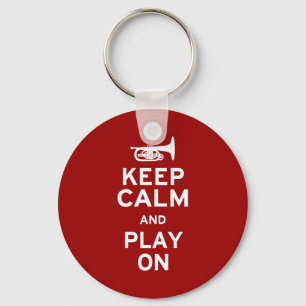 Keep Calm Mellophone Key Ring