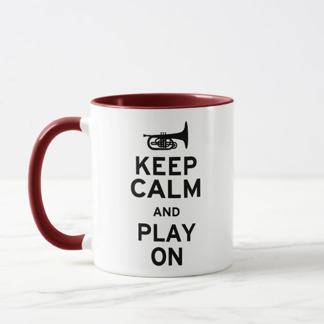Keep Calm Mellophone Mug (Left)