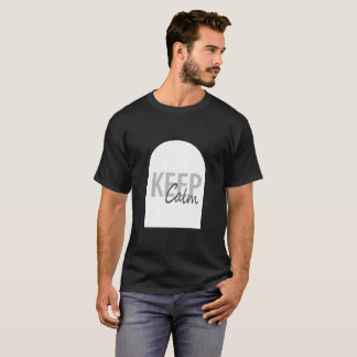 Keep Calm Minimalist Typography  T-Shirt