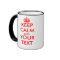 Keep calm mug template