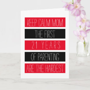 Keep Calm Mum... Sarcastic ♥ Funny Mother's Day Card