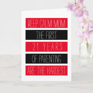 Keep Calm Mum... Sarcastic ♥ Funny Mother's Day Card