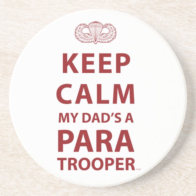 KEEP CALM MY DAD'S  A PARATROOPER COASTER (Front)