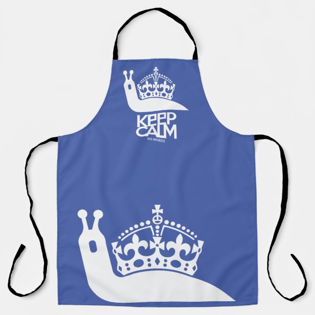 KEEP CALM NO WORDS BY MASANSER APRON (Front)