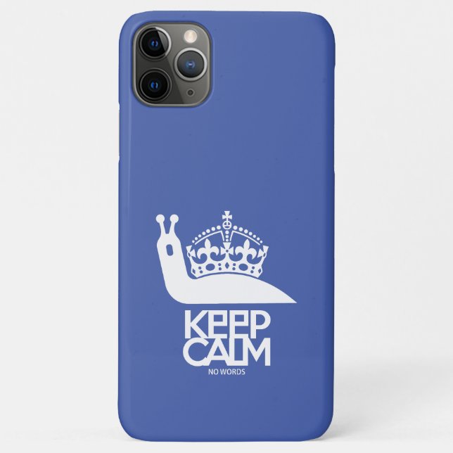 KEEP CALM NO WORDS BY MASANSER Case-Mate iPhone CASE (Back)