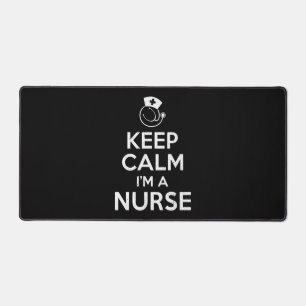Keep Calm Nurse Desk Mat