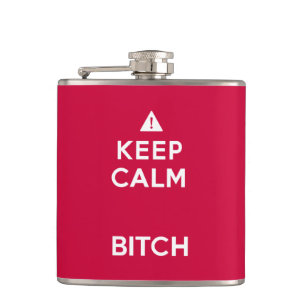 Keep Calm Parody Funny Flask