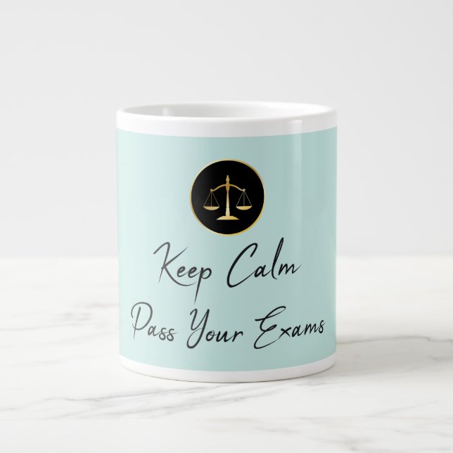 Keep Calm. Pass Your Exams Large Coffee Mug (Front)