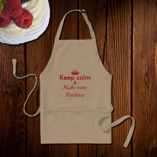 keep calm -Pavlova Standard Apron
