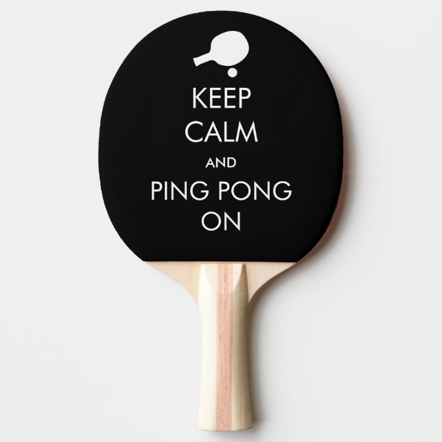 Keep Calm Ping Pong On Paddle (Front)
