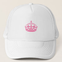 Keep calm pink victory crown