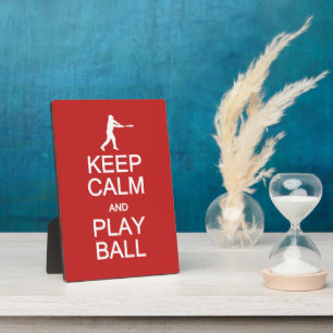 Keep Calm & Play Ball custom colour plaque
