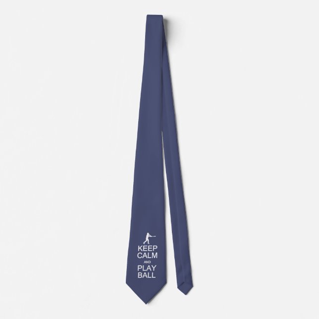 Keep Calm & Play Ball custom colour tie (Front)