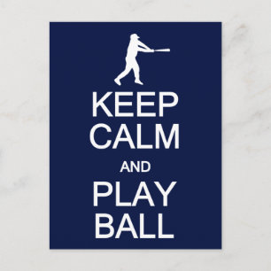 Keep Calm & Play Ball postcard, customise Postcard