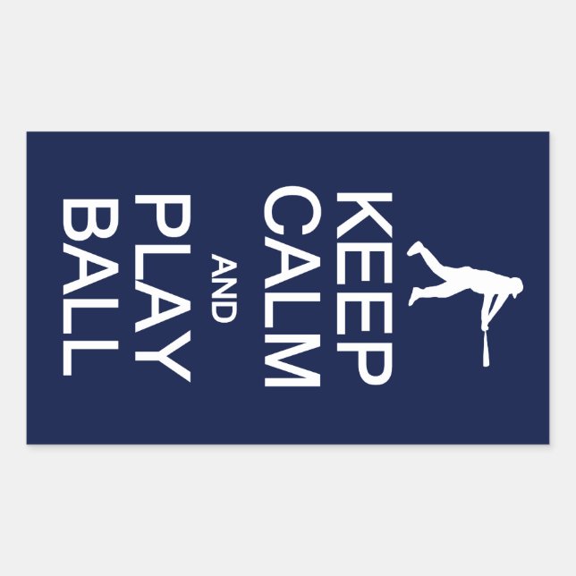 Keep Calm & Play Ball stickers (Front)