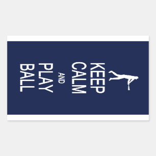 Keep Calm & Play Ball stickers