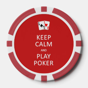 KEEP CALM & PLAY POKER custom chips