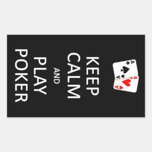 KEEP CALM & PLAY POKER stickers