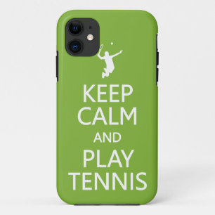 Keep Calm & Play Tennis custom colour iPhone case
