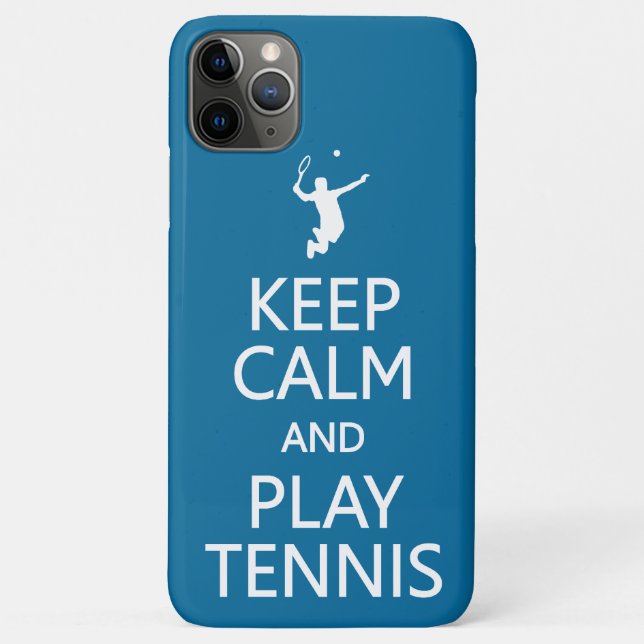Keep Calm & Play Tennis custom colour phone cases (Back)