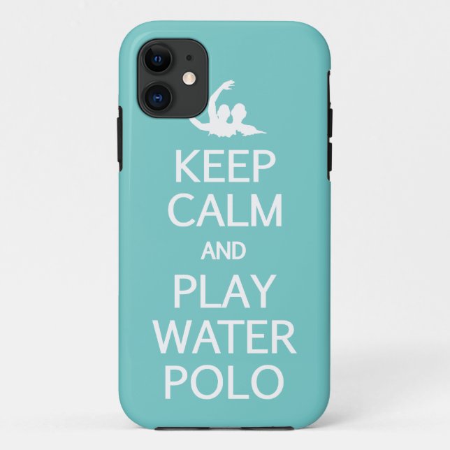 Keep Calm & Play Water Polo custom iPhone case (Back)