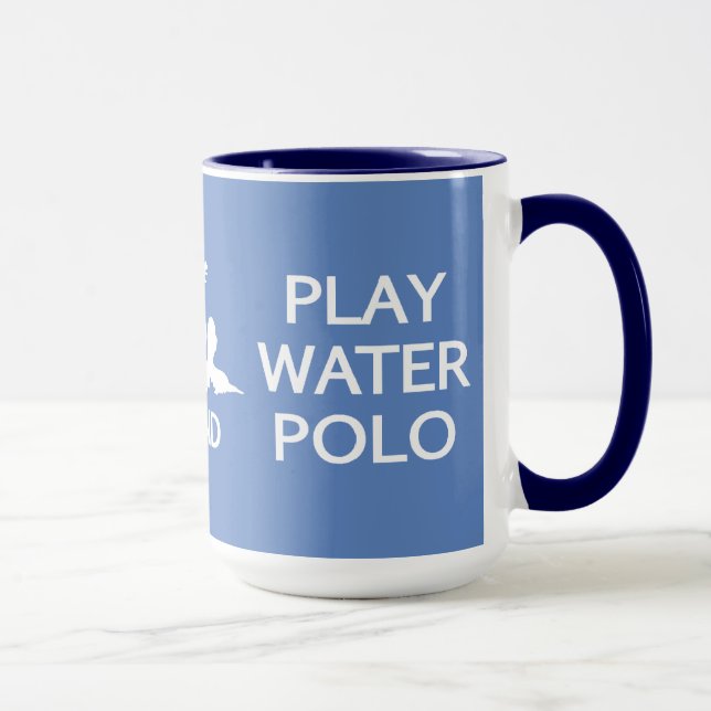 Keep Calm & Play Water Polo custom mug (Right)